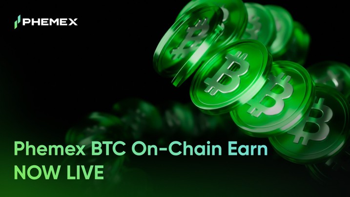 Phemex Launches BTC Onchain Earn With Solv, Bringing On-Chain Yield Strategies to Bitcoin Holders